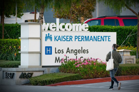 General views of Kaiser Permanente Los Angeles Medical Center on November 13, 2020 in Los Angeles, California.