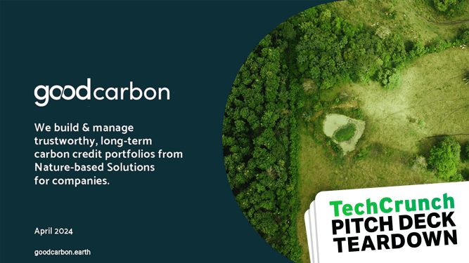 pitch deck teardown - Goodcarbon