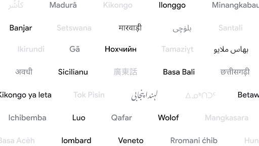 Google Translate adds support for 110 languages, representing 614M speakers