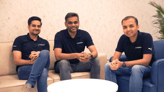 Rocketlane co-founders Srikrishnan Ganesan, Vignesh Girishankar, Deepak Bala