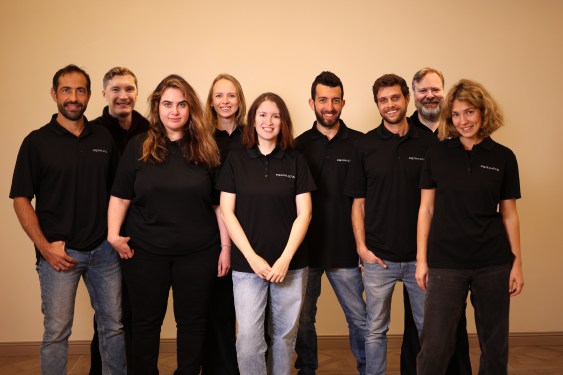 Image of Fermata's team with Valeria Kogan, the founder and CEO, in the middle.