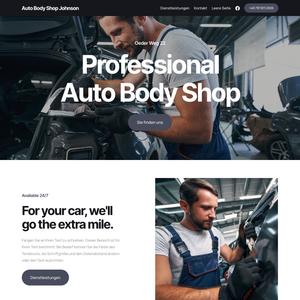 webová šablona pro Auto Body Shop