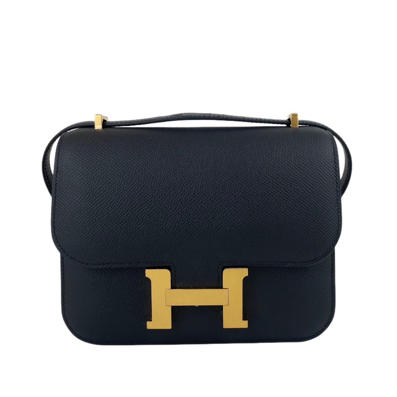 新品 HERMES エルメス Constance mini コンスタンスミニ Black ブラック Epsom エプソン GHW ゴールド金具 W刻