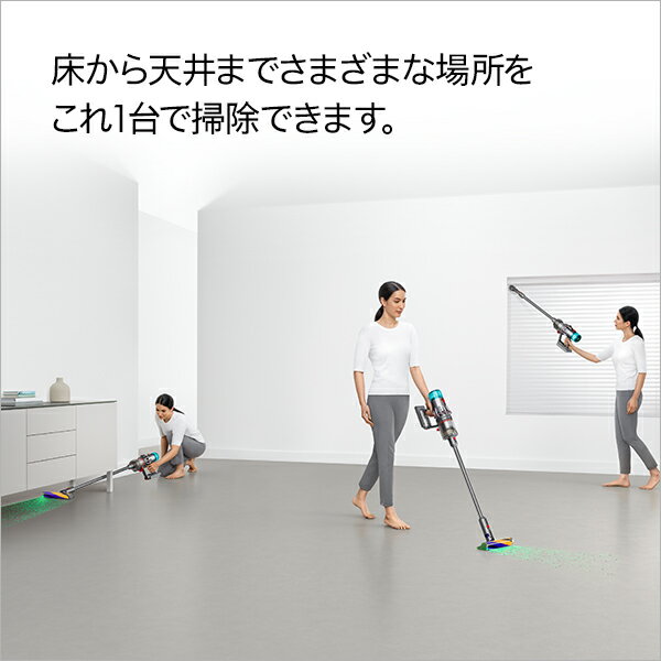 【期間限定P10倍】ダイソン Dyson V12 Detect Slim Fluffy 掃除機 コードレス掃除機 dyson SV46FF ダイソン公式 新品 ダイソン掃除機 スティック掃除機 ハンディクリーナー ハンディ掃除機 コードレス サイクロン 軽量 強力 吸引 充電式