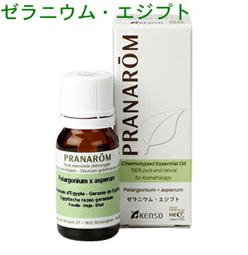 プラナロム ゼラニウムエジプト 10ml p-141 ※正規品 ※ケモタイプ精油成分分析表付 ※農薬検査済み ※安全・安心のアロマテラピー ケモタイプ 精油 エッセンシャルオイル オーガニック アロマオイル PRANAROM 健草医学舎 送料無料 ゼラニウム エジプト