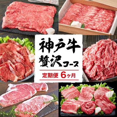 【ふるさと納税】定期便 肉 神戸牛 贅沢6種【6ヶ月連続お届