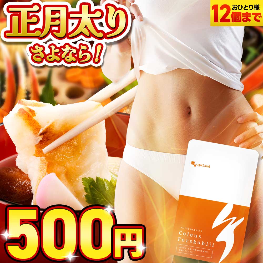 【新春初売り500円SALE】 コレウス フォルスコリ（約1ヶ月分） 送料無料 ダイエット サプリ 植物性 脂肪燃焼 イヌリン デキストリン 食物繊維 フォルスコリ ダイエットサプリ 水溶性食物繊維 スーパーフード フォルスコリン オーガランド サプリメント - サプリ専門店 オーガランド