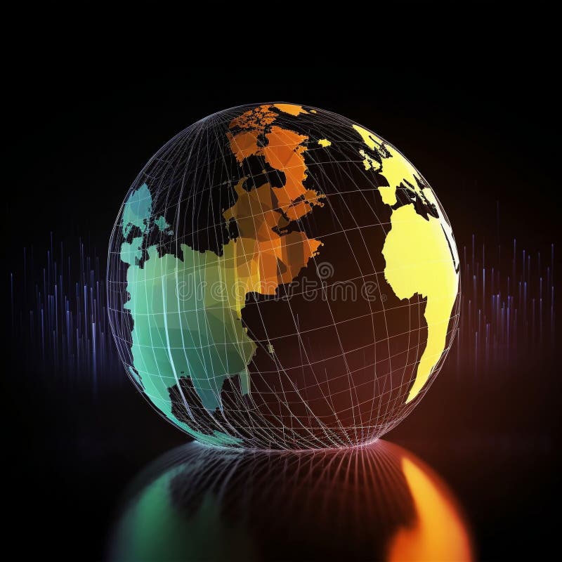 This abstract image features a financial chart with a world map globe in the background, representing the idea of global finance and economy. The chart represents the fluctuation of financial data and metrics over time, while the world map symbolizes the global nature of the economy. This image emphasizes the interconnectedness of financial markets across the world and the importance of understanding and analyzing global financial trends. This abstract image features a financial chart with a world map globe in the background, representing the idea of global finance and economy. The chart represents the fluctuation of financial data and metrics over time, while the world map symbolizes the global nature of the economy. This image emphasizes the interconnectedness of financial markets across the world and the importance of understanding and analyzing global financial trends.