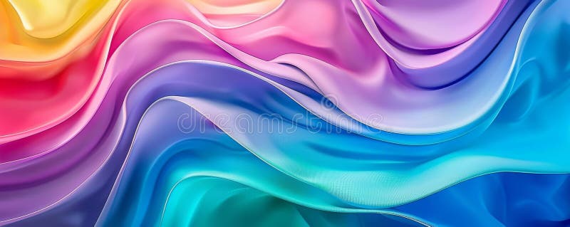 Vibrant abstract wallpaper design with colorful wavy patterns, perfect for creative backgrounds stock photo