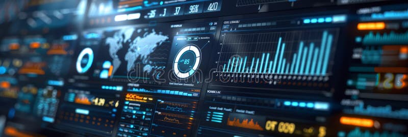 A high-tech dashboard displaying real-time data on ESG metrics,Generative AI AI generated