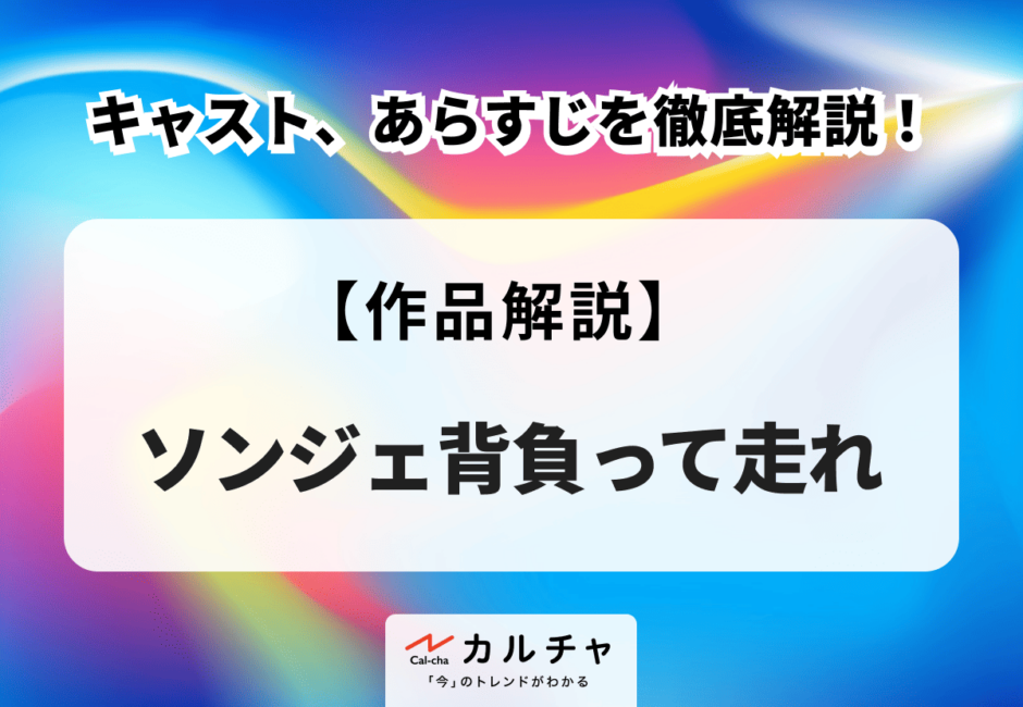 韓国ドラマ『ソンジェ背負って走れ』キャストやあらすじを徹底解説