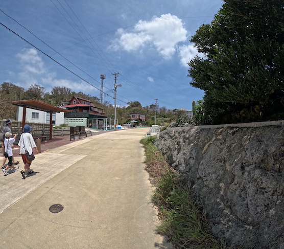 物産館から御嶽までの道のり