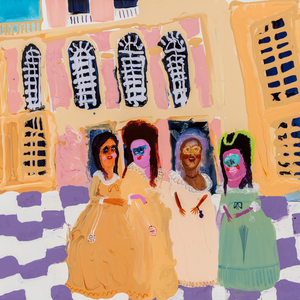 MoMu-Ensor-Genieve Figgis Ladies at Versailles 2022 (c) courtesy of the artist and Almine Rech-Photo Nicolas Brasseur