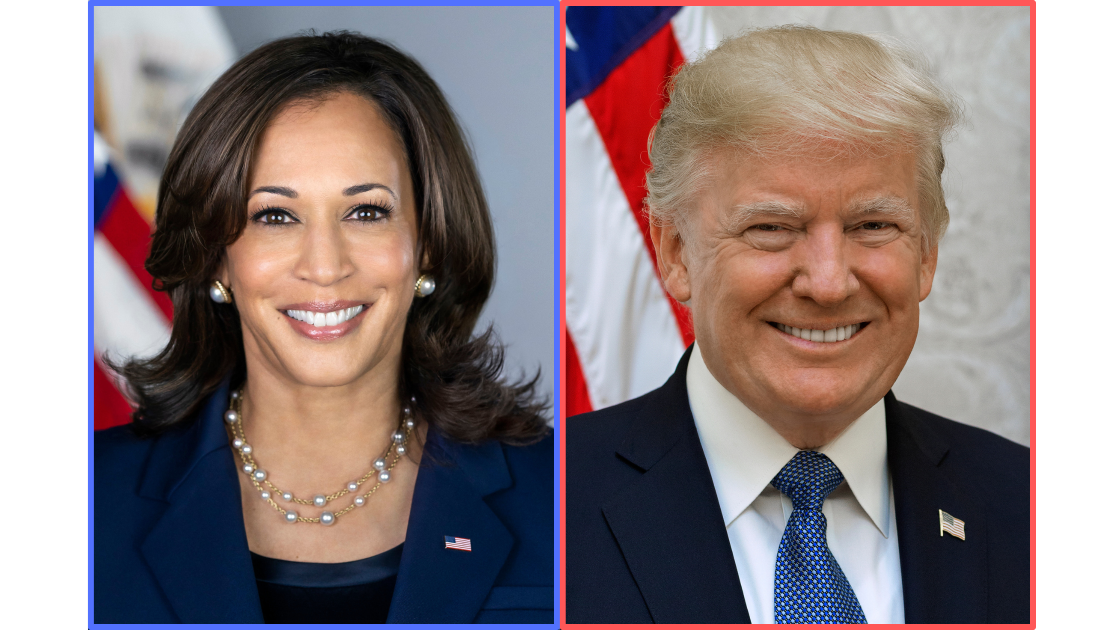 Kamala Harris and Donald Trump