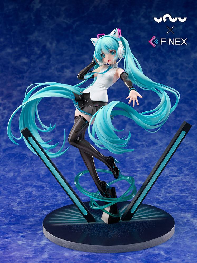 【限定販売】妖舞YOWU×F:NEX『初音ミク 猫耳ヘッドフォンVer.』1/7 美少女フィギュア-001