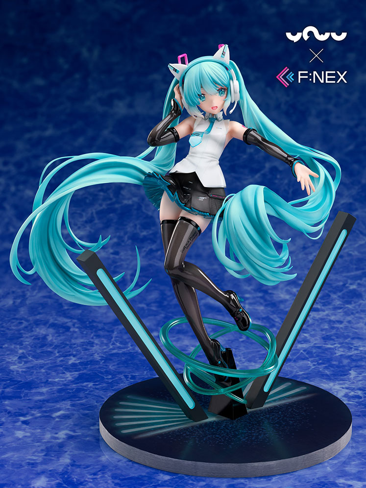 【限定販売】妖舞YOWU×F:NEX『初音ミク 猫耳ヘッドフォンVer.』1/7 美少女フィギュア-002