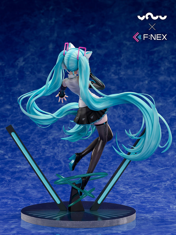 【限定販売】妖舞YOWU×F:NEX『初音ミク 猫耳ヘッドフォンVer.』1/7 美少女フィギュア-004