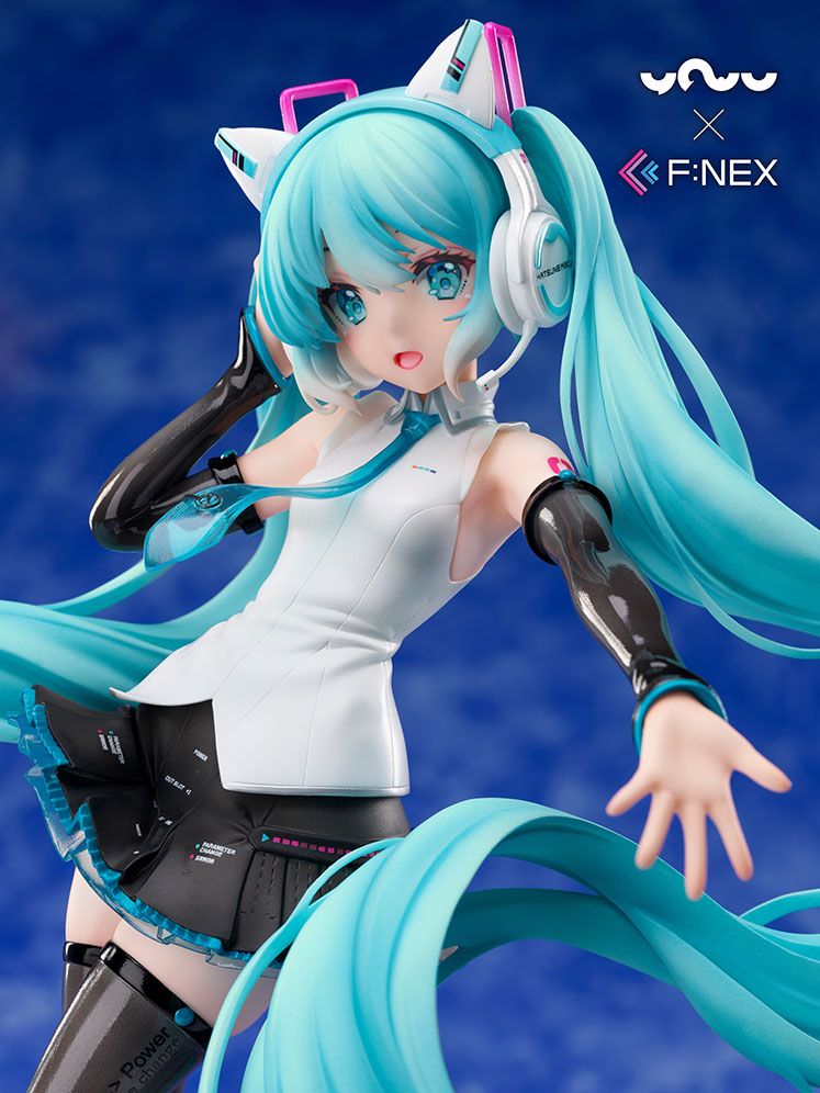 【限定販売】妖舞YOWU×F:NEX『初音ミク 猫耳ヘッドフォンVer.』1/7 美少女フィギュア-005