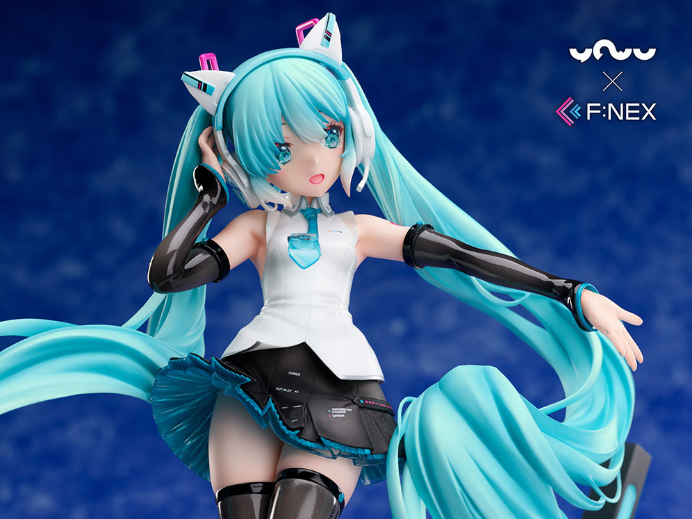 【限定販売】妖舞YOWU×F:NEX『初音ミク 猫耳ヘッドフォンVer.』1/7 美少女フィギュア-006