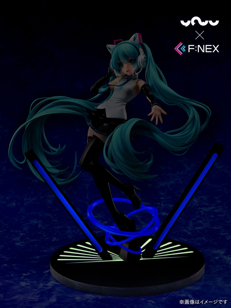 【限定販売】妖舞YOWU×F:NEX『初音ミク 猫耳ヘッドフォンVer.』1/7 美少女フィギュア-007