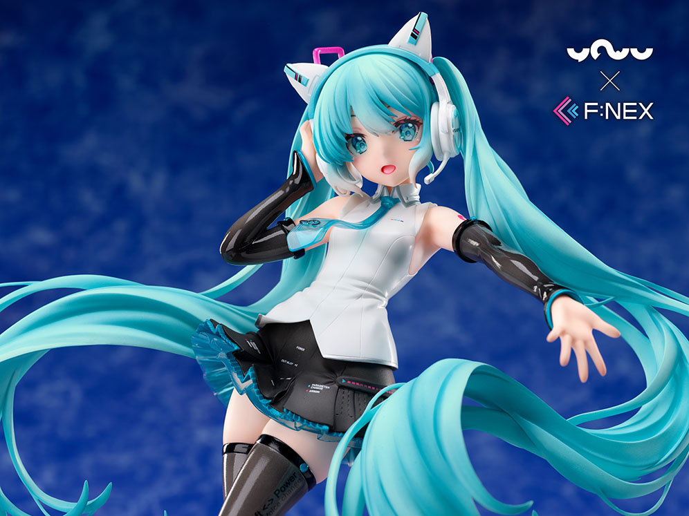 【限定販売】妖舞YOWU×F:NEX『初音ミク 猫耳ヘッドフォンVer.』1/7 美少女フィギュア-009