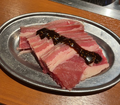 甘太郎 焼肉食べ放題 秋葉原 牛カルビ黒みそ