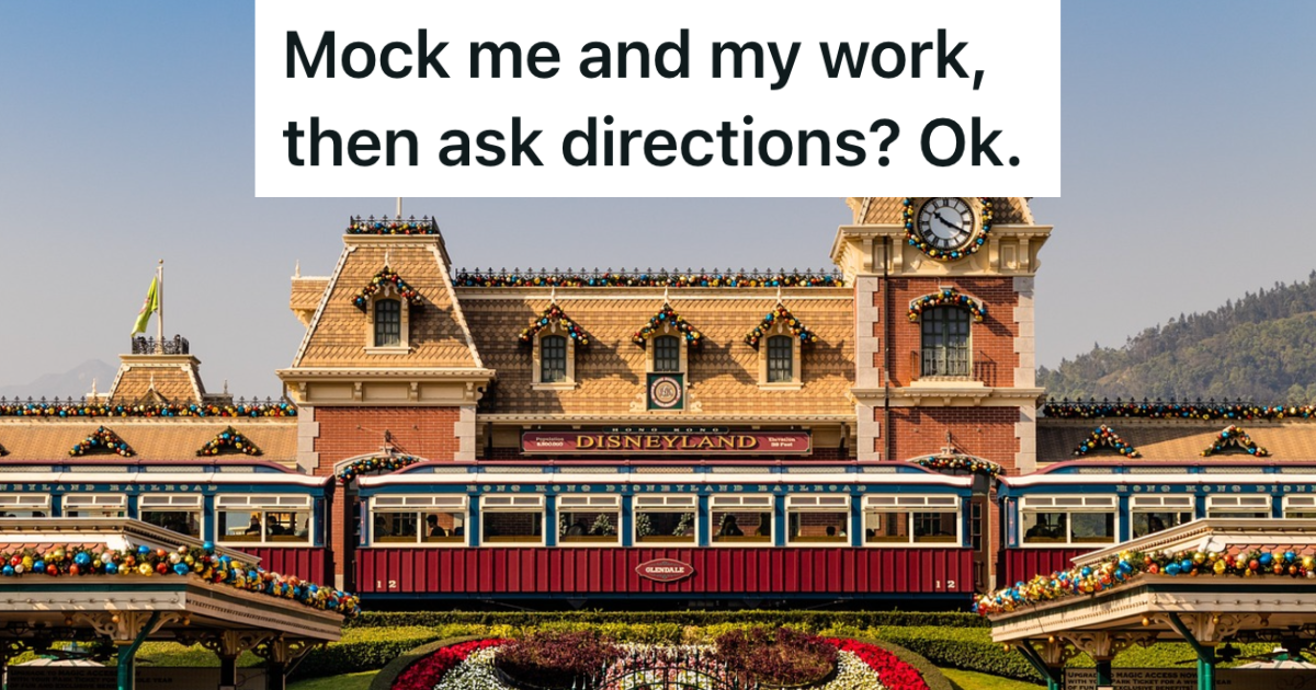 Disneyland Employee Is Mocked By Two Middle Aged Men, So When They Ask Him Where The Restroom Is He Has The Perfect Response