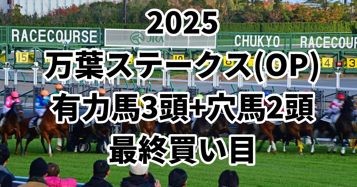 万葉ステークス2025予想記事のサムネイル画像