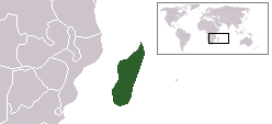 Madagaskar - Lokalisering