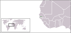 Gambia - Localizzazione