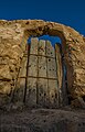 Old door in Ole city in Nalut