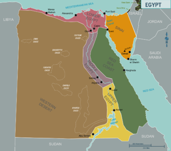 Mappa divisa per regioni