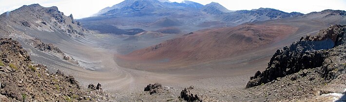 View of crater