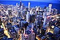 View looking north-east from the Sears Tower