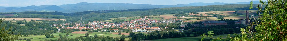 Rhumspringe - im Hintergrund der Harz