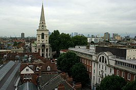 Zicht over Spitalfields