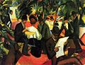 August Macke: Gartenrestaurant, 1912