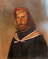 Giuseppe Garibaldi, Autore: Cayetano Gallino, olio su tela, (13 X 11,8 cm)