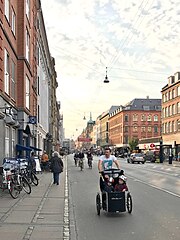 Một con đường tại khu Nørrebro, Copenhagen