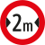 Width limit 2 metres (AT)