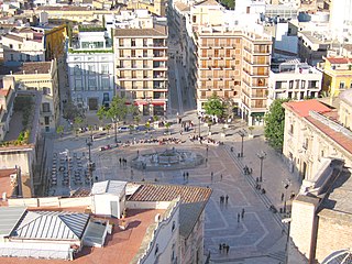 Vista de la plaça de la Mare de Déu