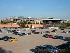 Català: Camp Nou, estadi del FC Barcelona Español: Camp Nou, estadio del FC Barcelona English: Camp Nou, FC Barcelona Stadium Français : Le Camp Nou, le stade du FC Barcelone