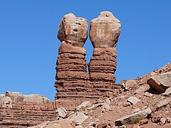 The Navajo Twin Rocks, in Bluff