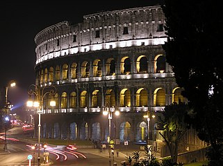 Colosseum at night