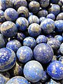 Lapis lazuli spheres