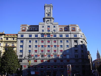 Edificio sede de la Caja de Ahorros de Asturias