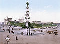 Das Denkmal vor dem Nordbahnhof, um 1900