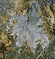 Satellite image of the city