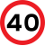 Speed limit (in mph)