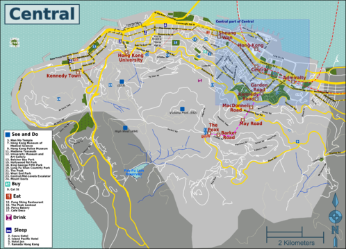 Map of Hong Kong/Central